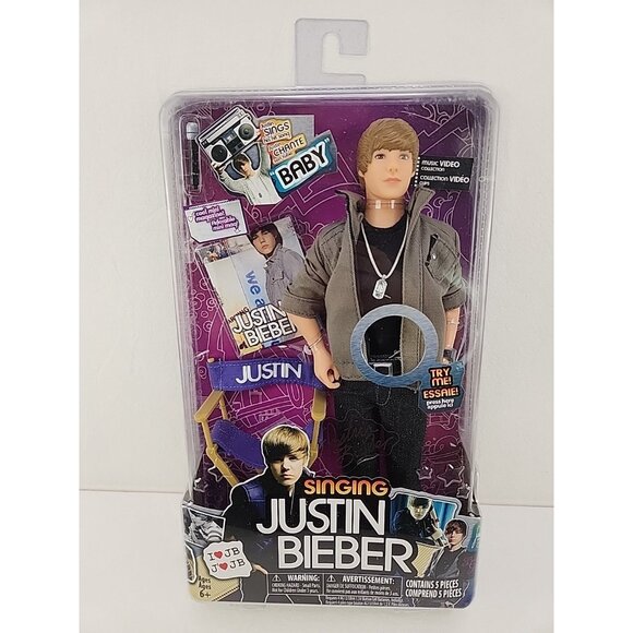 Justin Bieber Singing Baby "12" Doll HTF Limited Edition 2010 Factory Sealed - Picture 1 of 6
